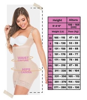 3032 FULL COVERAGE LONG LEG HOURGLASS SHAPER – Cali Curves Colombian Fajas