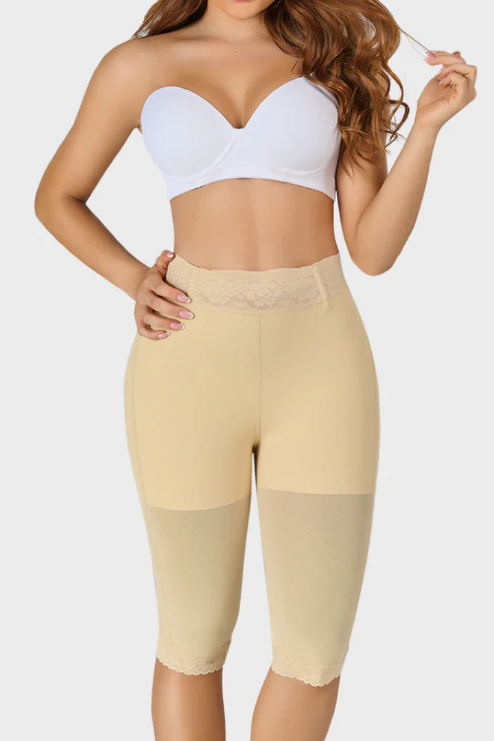 High Waisted Butt Lifting Shorts Long Leg 0323