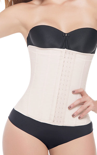 3 Hook Powernet Waist Trainer Nude 1024 – Cali Curves Colombian Fajas