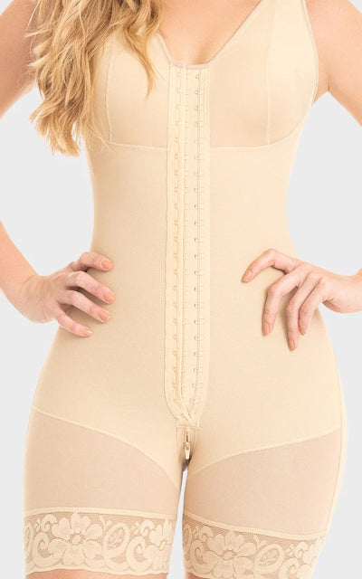Fajas MYD F0029 Mid Thigh Body Shaper for Women Powernet with BRA Butt  Lifter