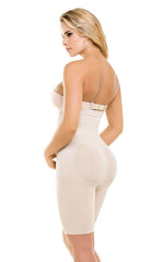 Seamless Strapless Mid-Thigh Shaper 1588