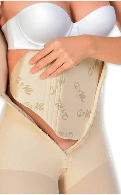Cayenave Abdominal Faja Post Surgery Liposuction Tummy Abdominal Compression Board (Nude, XL), Men's, Beige